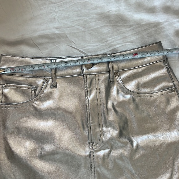 Express High Waisted Metallic Mini Skirt - Picture 12 of 13